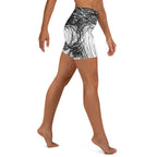 Hand Drawn Yoga Shorts