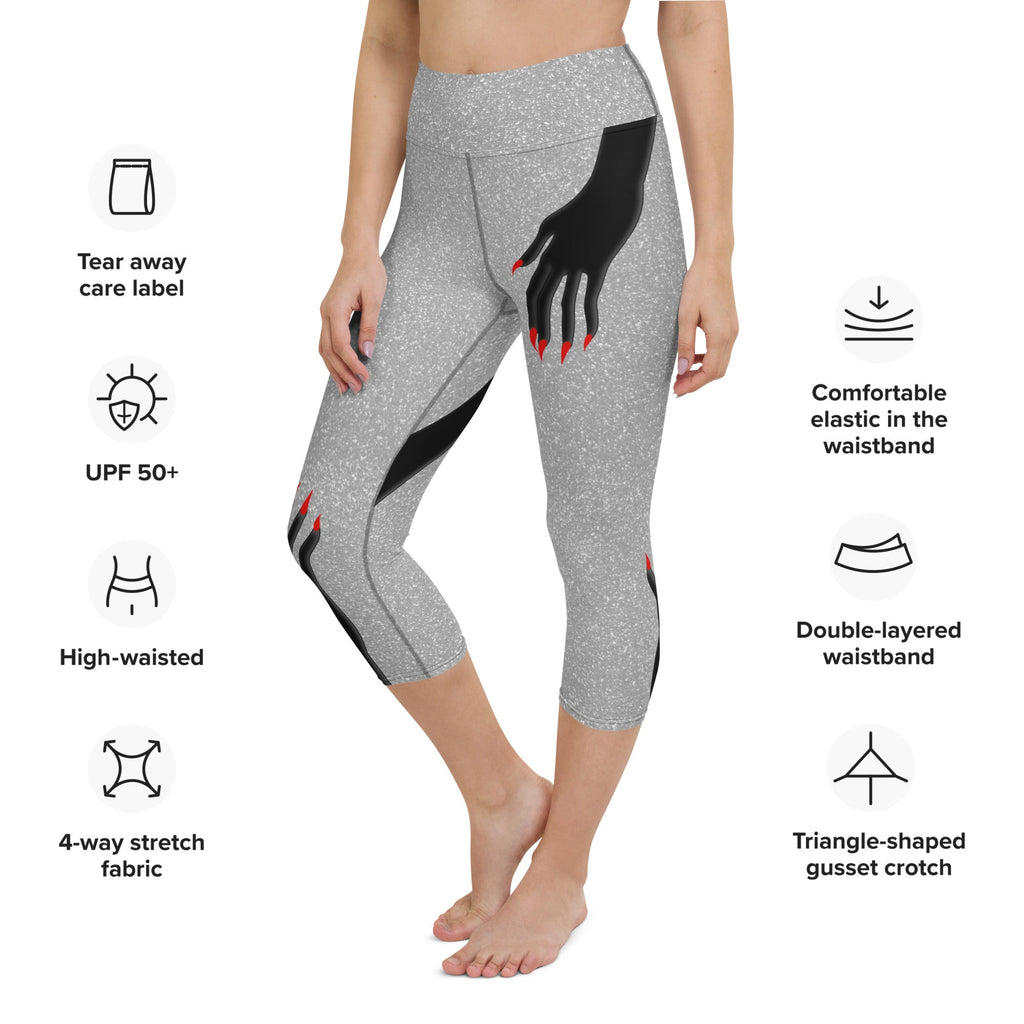 Hand Illusion Yoga Capris