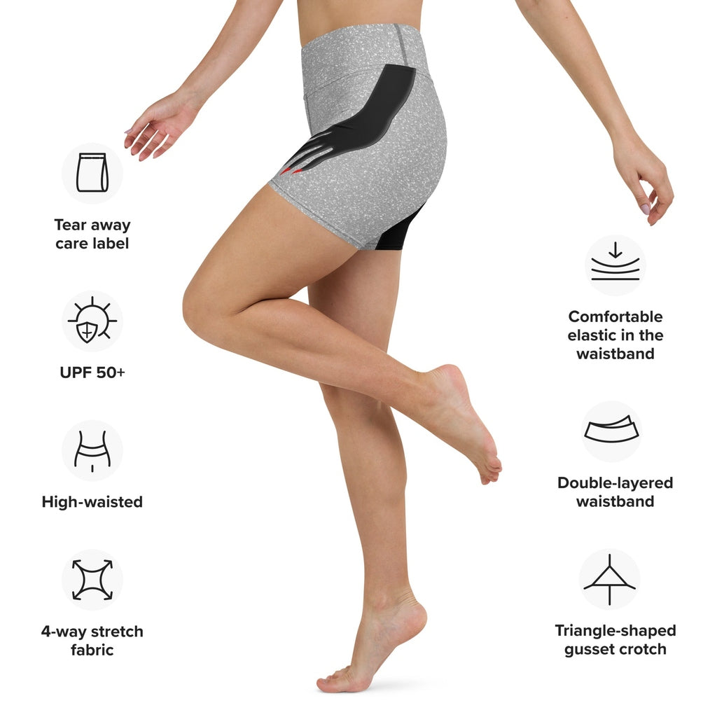Hand Illusion Yoga Shorts