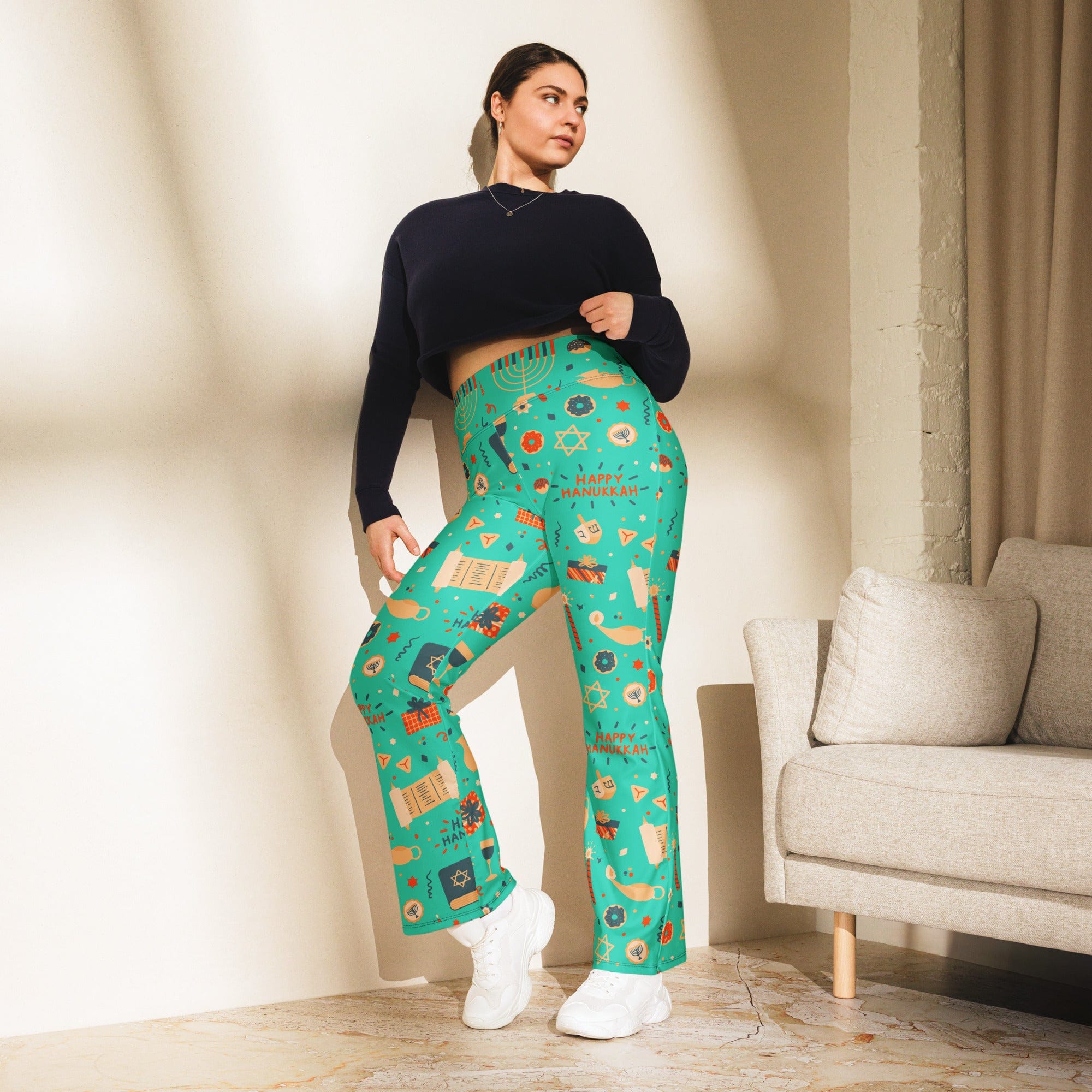 Hanukkah Joy Flare Leggings