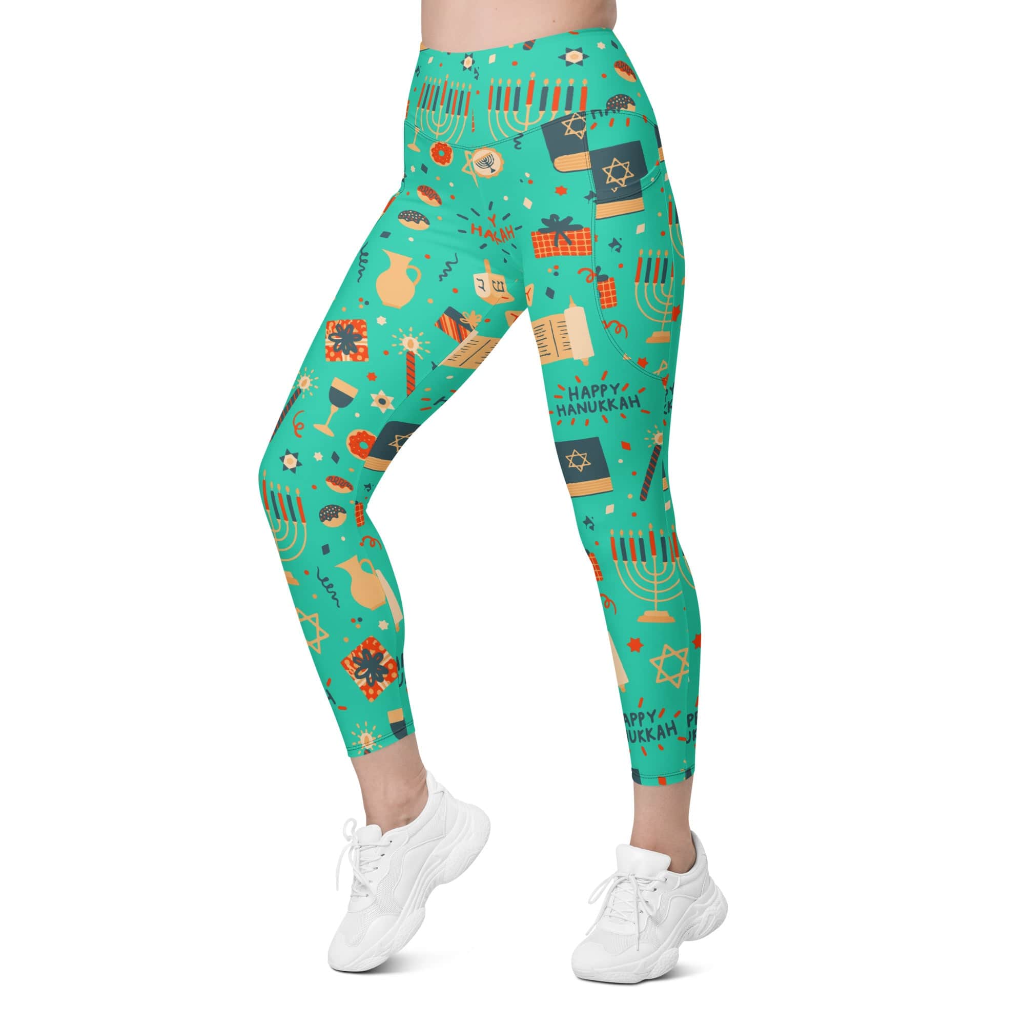 Hanukkah Joy Leggings With Pockets