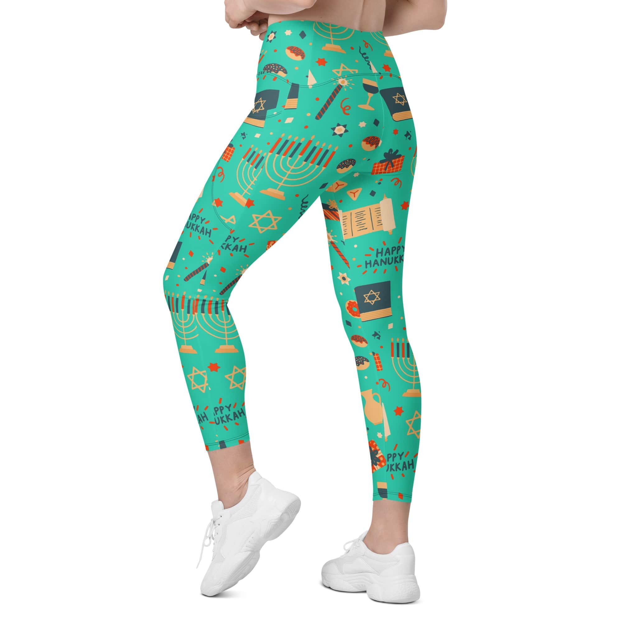 Hanukkah Joy Leggings With Pockets