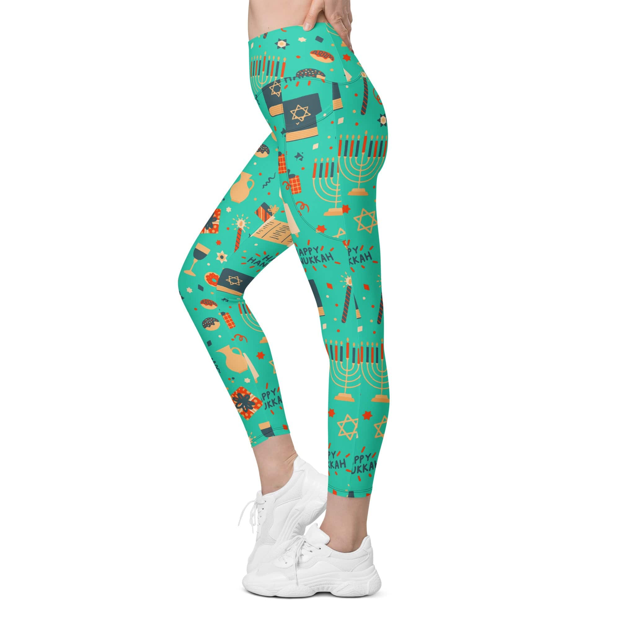 Hanukkah Joy Leggings With Pockets