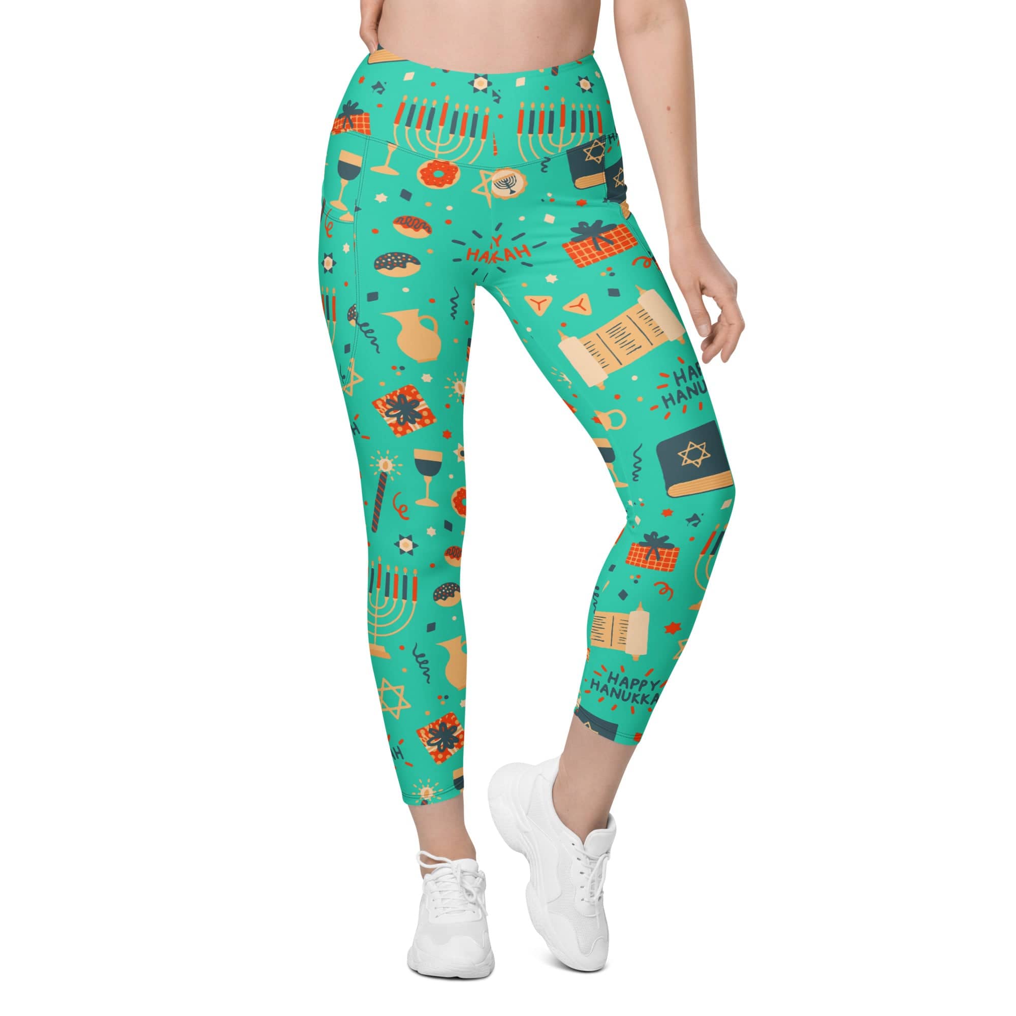 Hanukkah Joy Leggings With Pockets