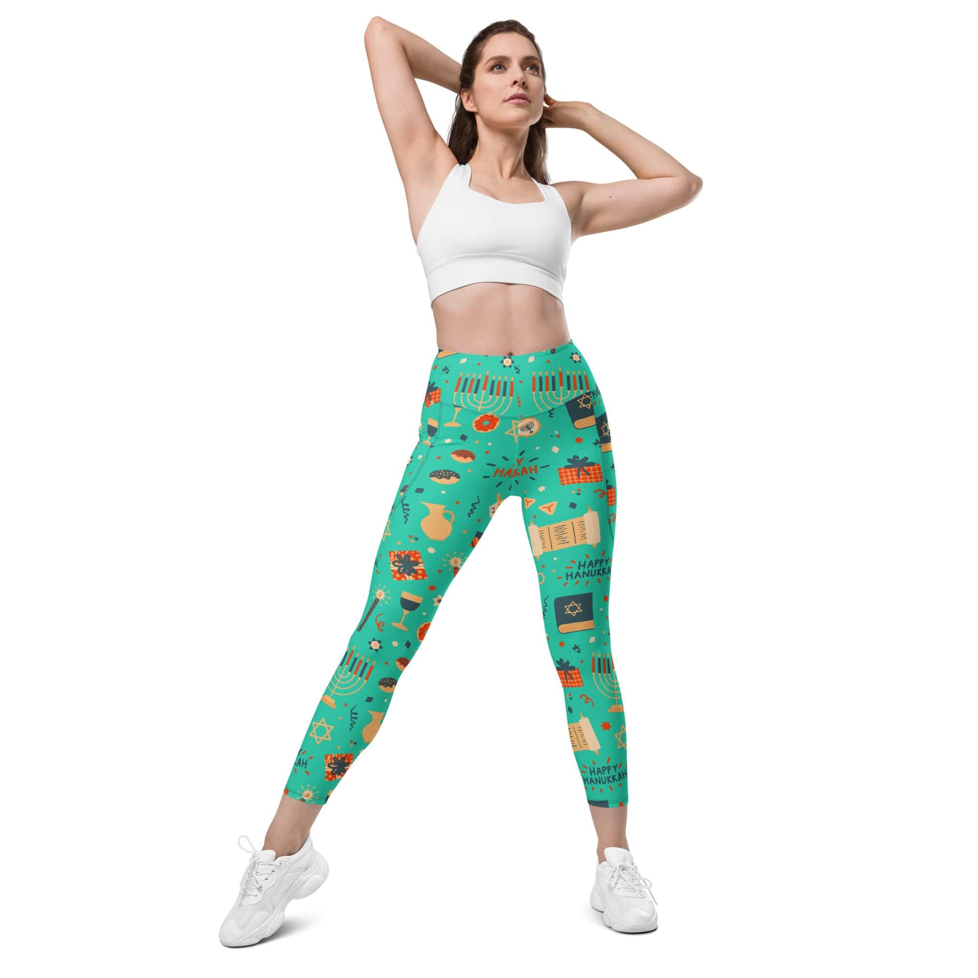 Hanukkah Joy Leggings With Pockets