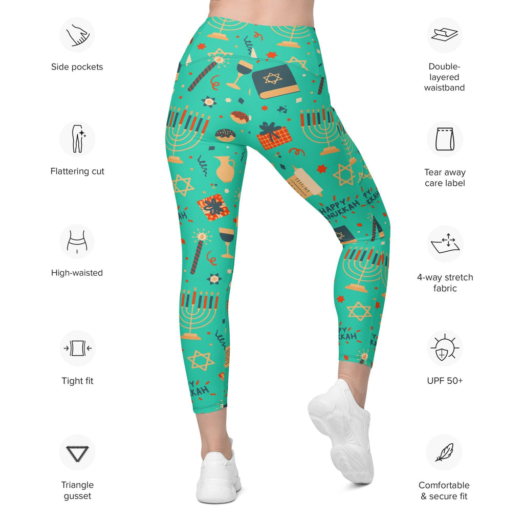 Hanukkah Joy Leggings With Pockets