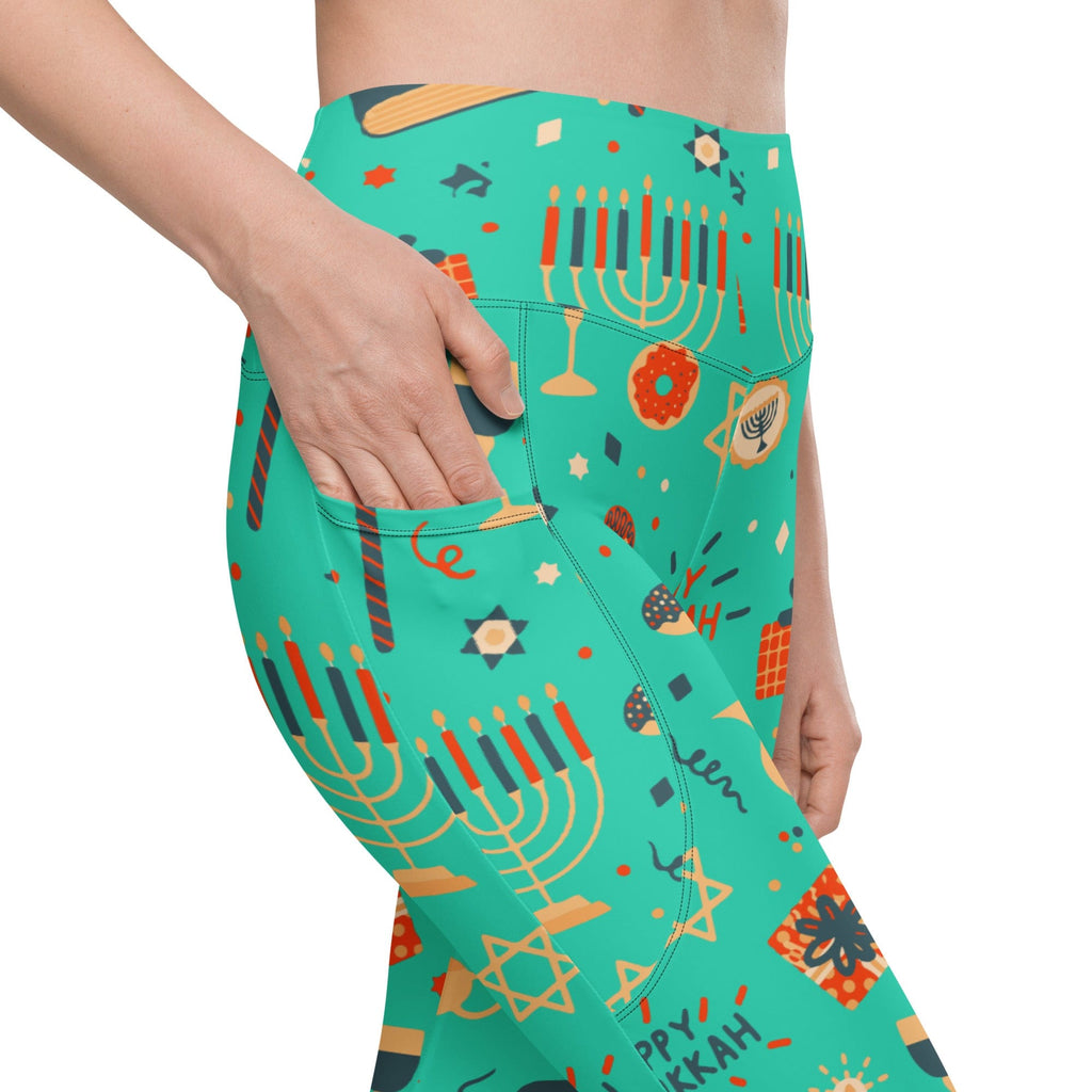 Hanukkah Joy Leggings With Pockets