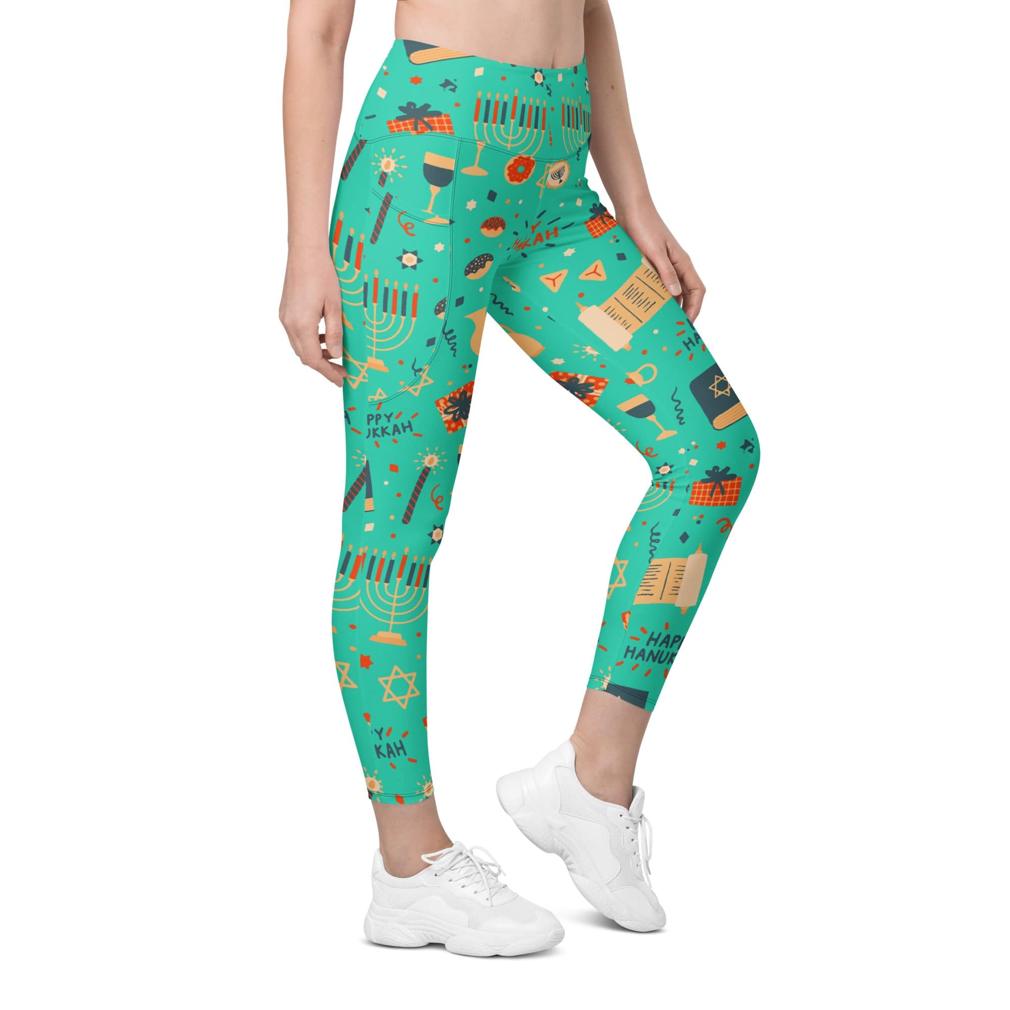 Hanukkah Joy Leggings With Pockets