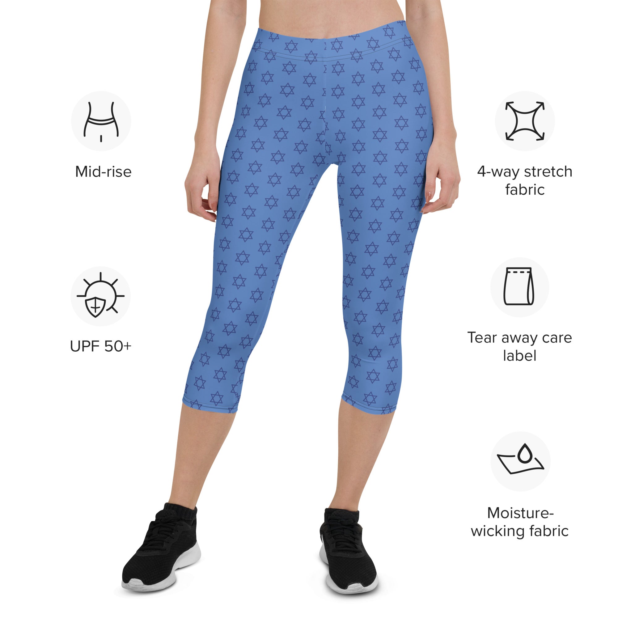 Hanukkah Print Capris