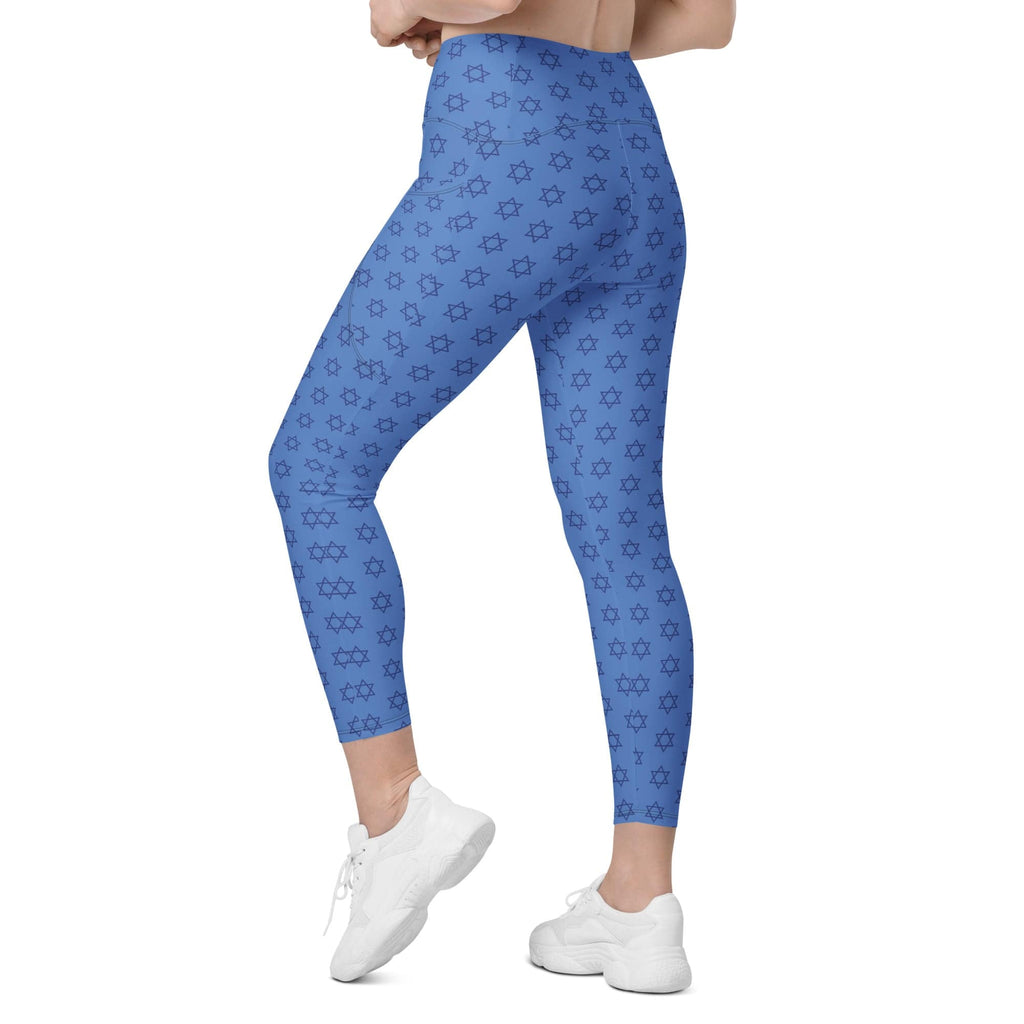 Hanukkah Print Leggings With Pockets