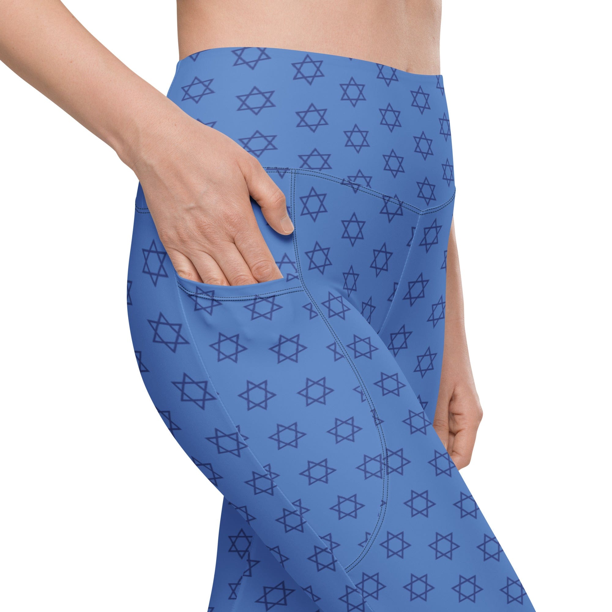 Hanukkah Print Leggings With Pockets