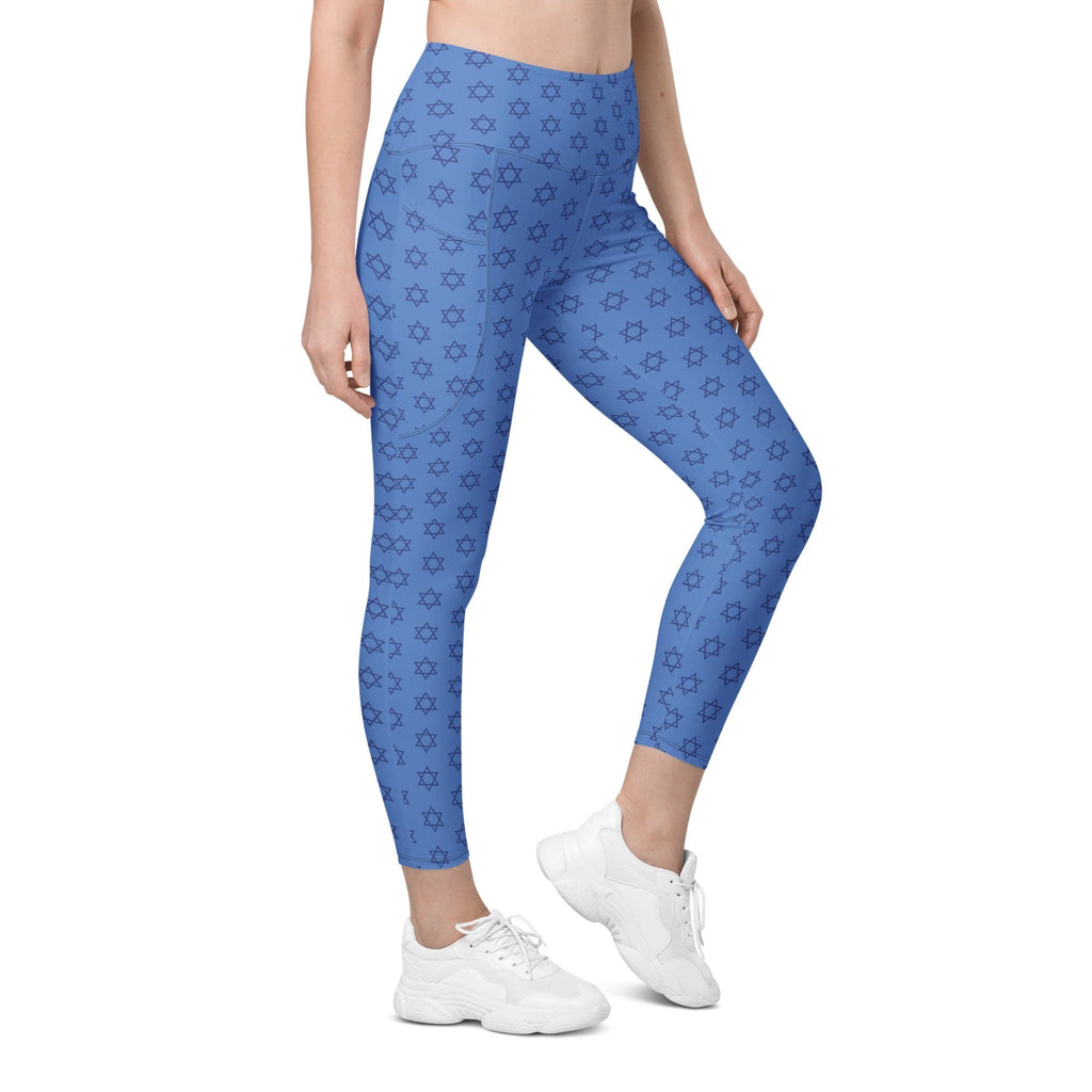 Hanukkah Print Leggings With Pockets