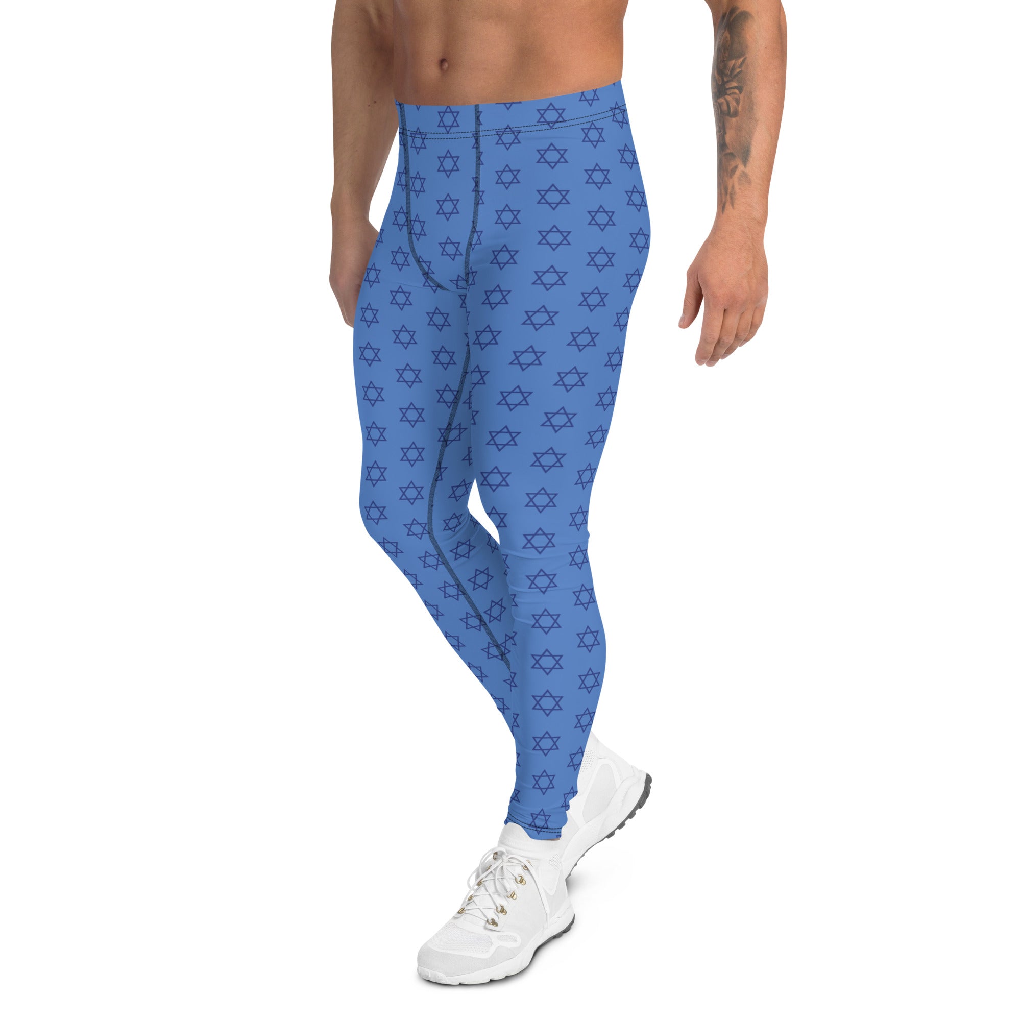 Hanukkah Print Men's Leggings