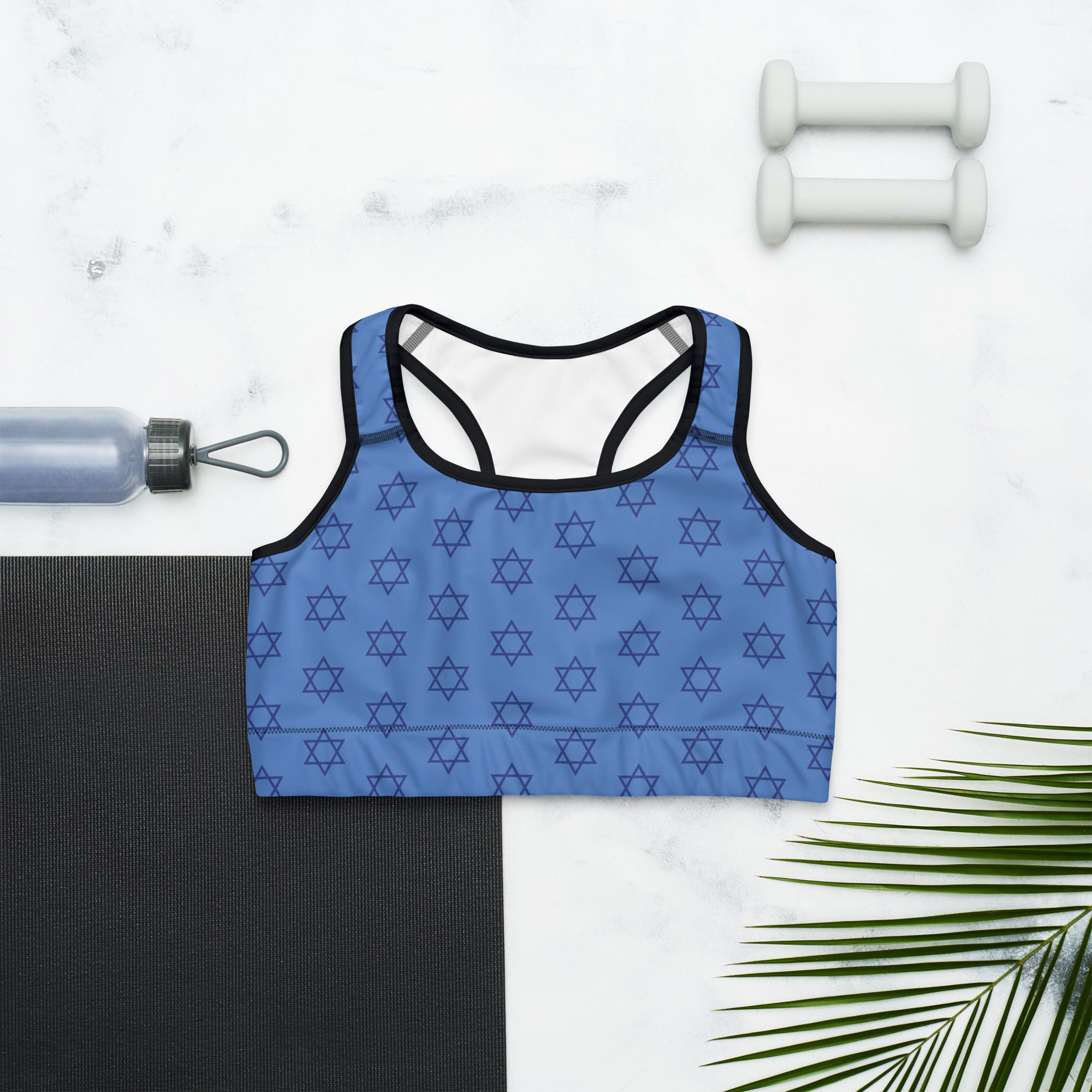 Hanukkah Print Sports Bra