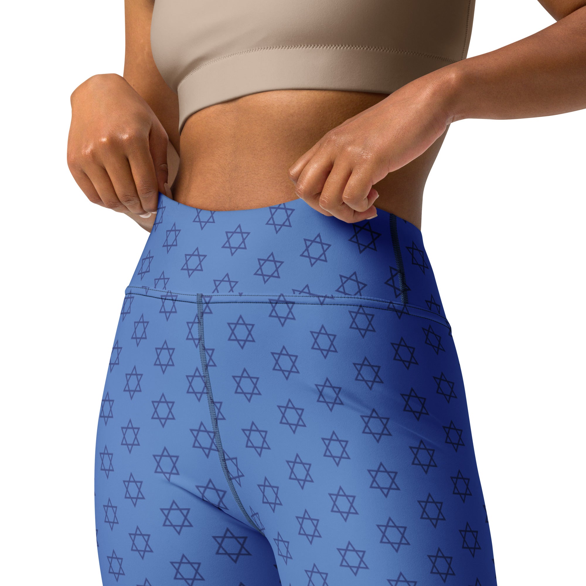 Hanukkah Print Yoga Leggings