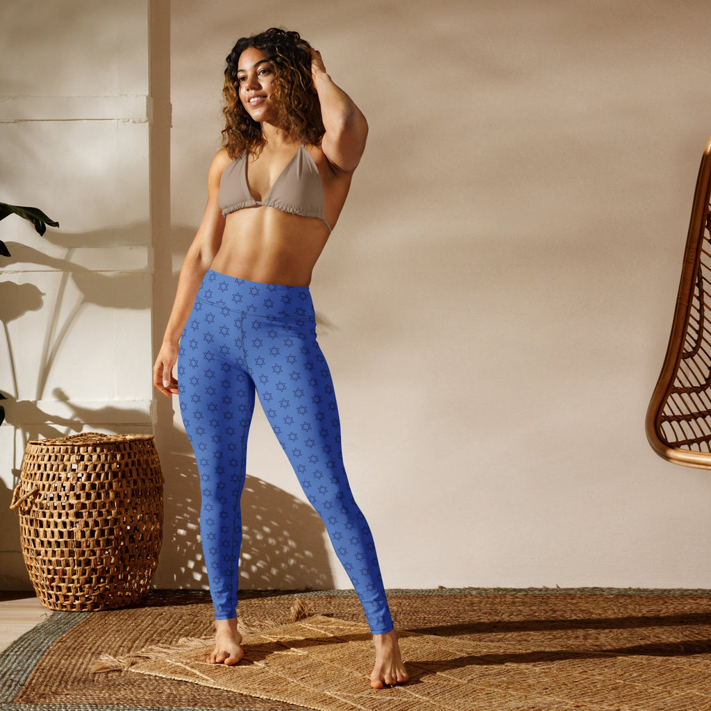 Hanukkah Print Yoga Leggings