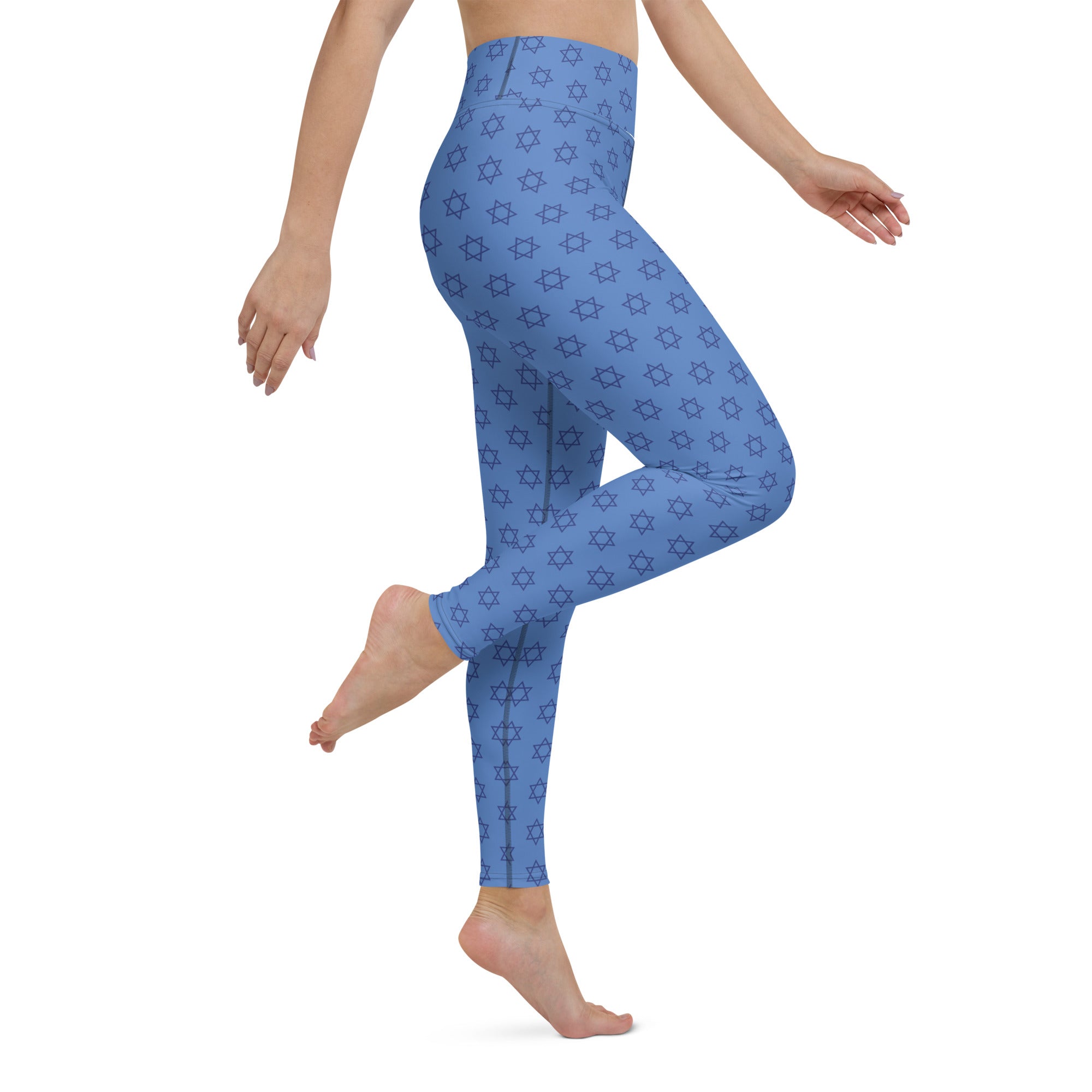 Hanukkah Print Yoga Leggings