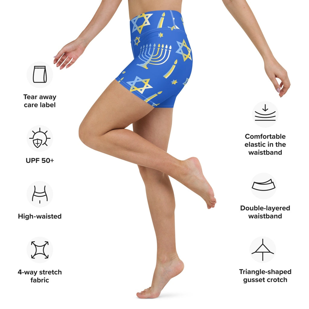 Hanukkah Yoga Shorts