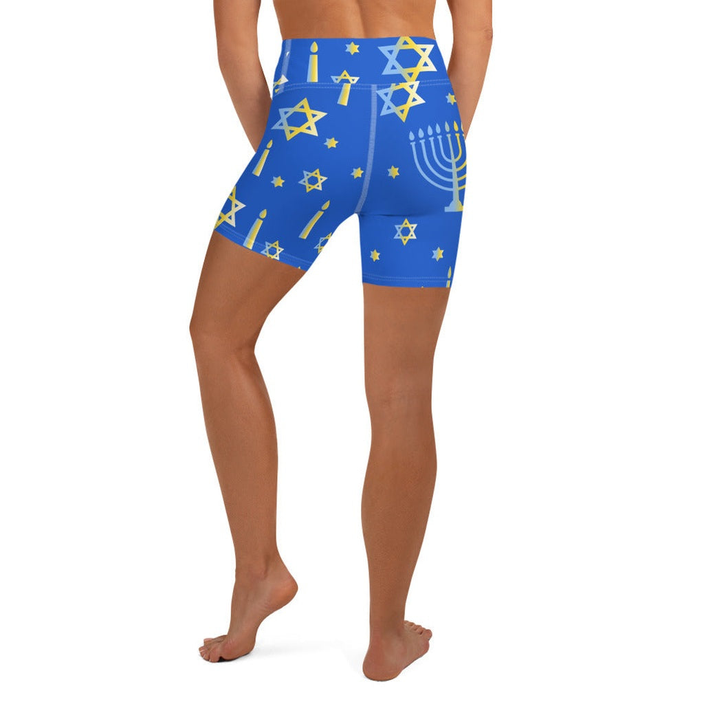 Hanukkah Yoga Shorts