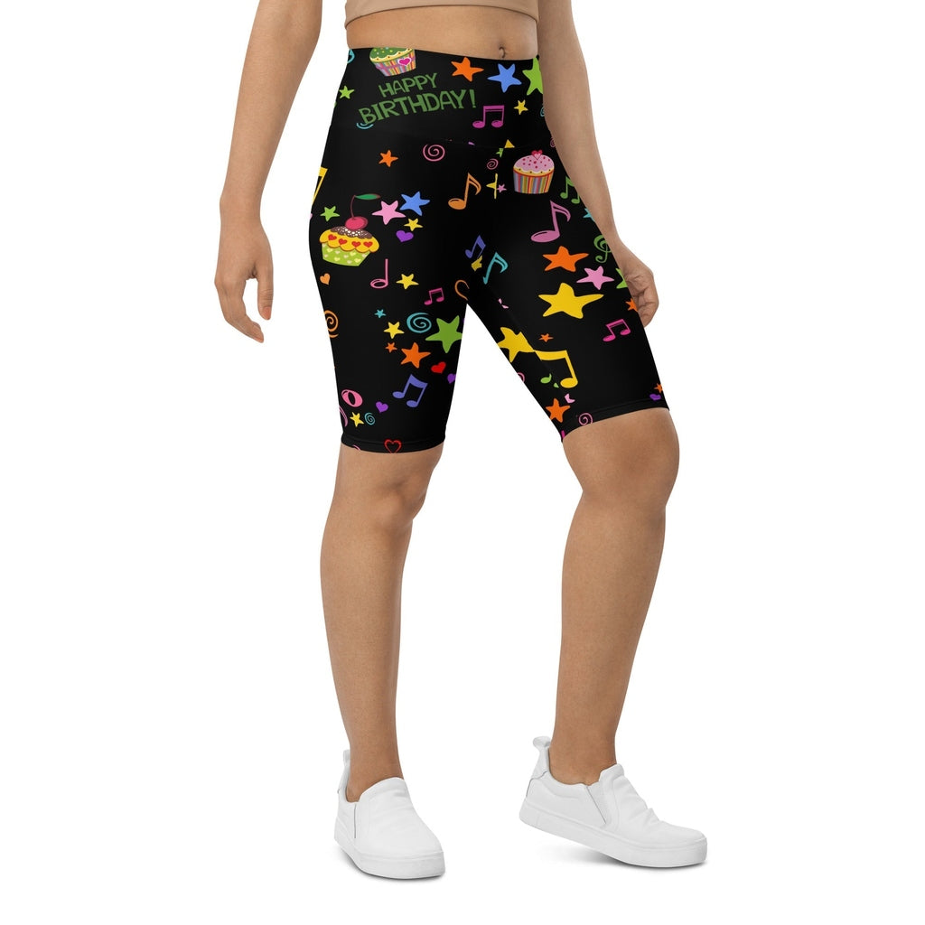 Happy Birthday Biker Shorts