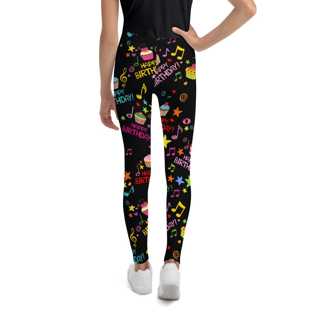 Happy Birthday Youth Leggings