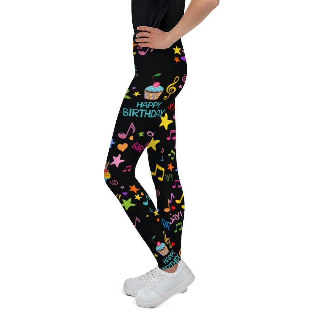 Happy Birthday Youth Leggings