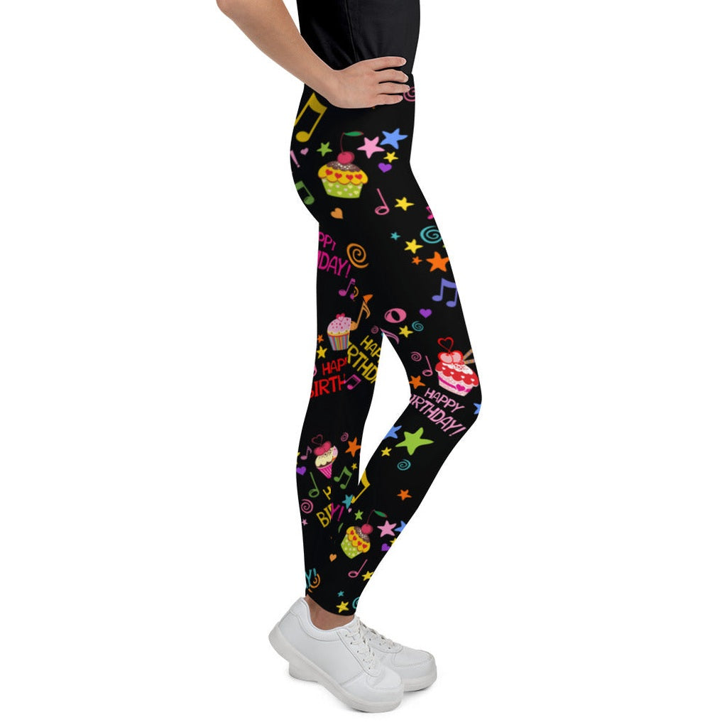Happy Birthday Youth Leggings