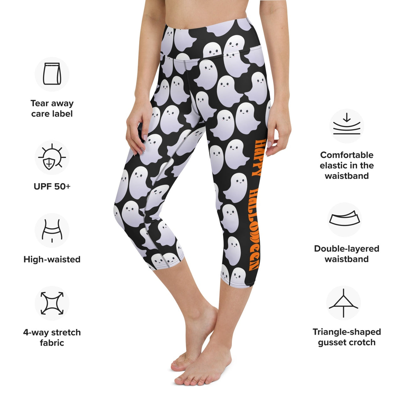 Happy Halloween Yoga Capris