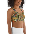 Happy Thanksgiving Sports Bra
