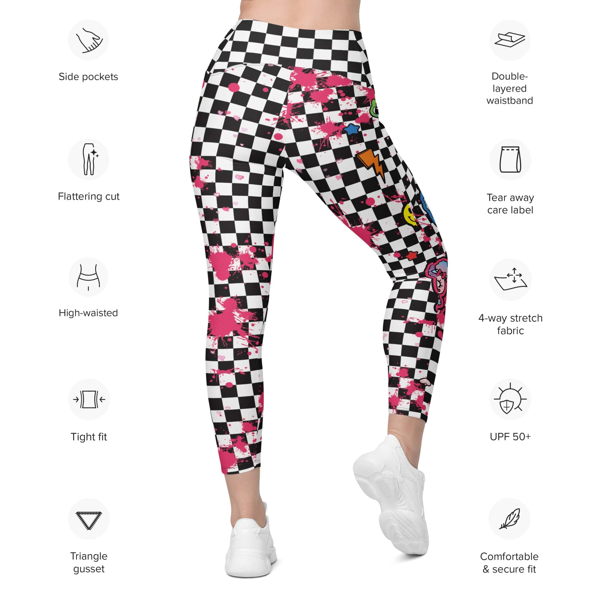 Harajuku Inspired Leggings With Pockets