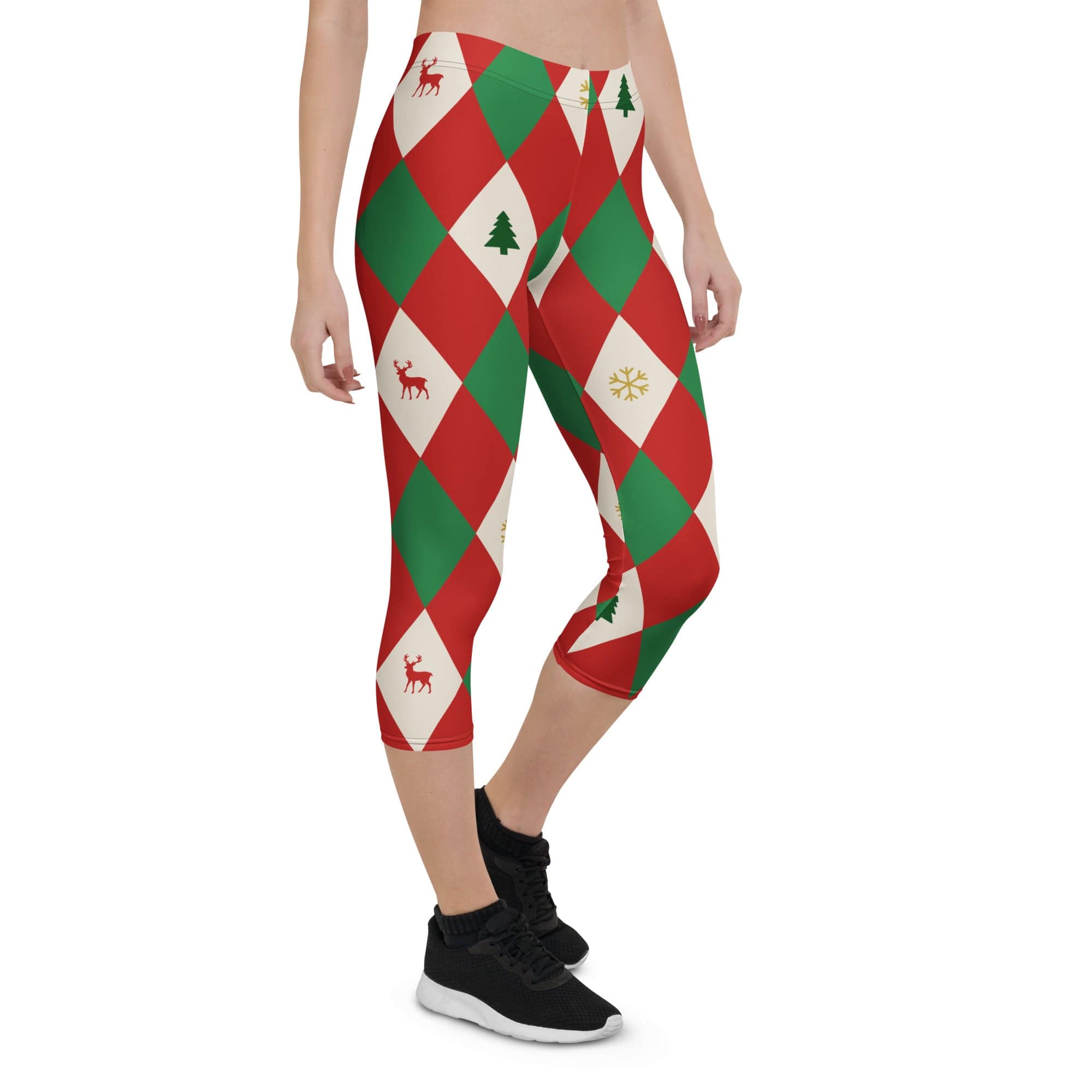 Harlequin Christmas Capris