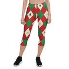 Harlequin Christmas Capris