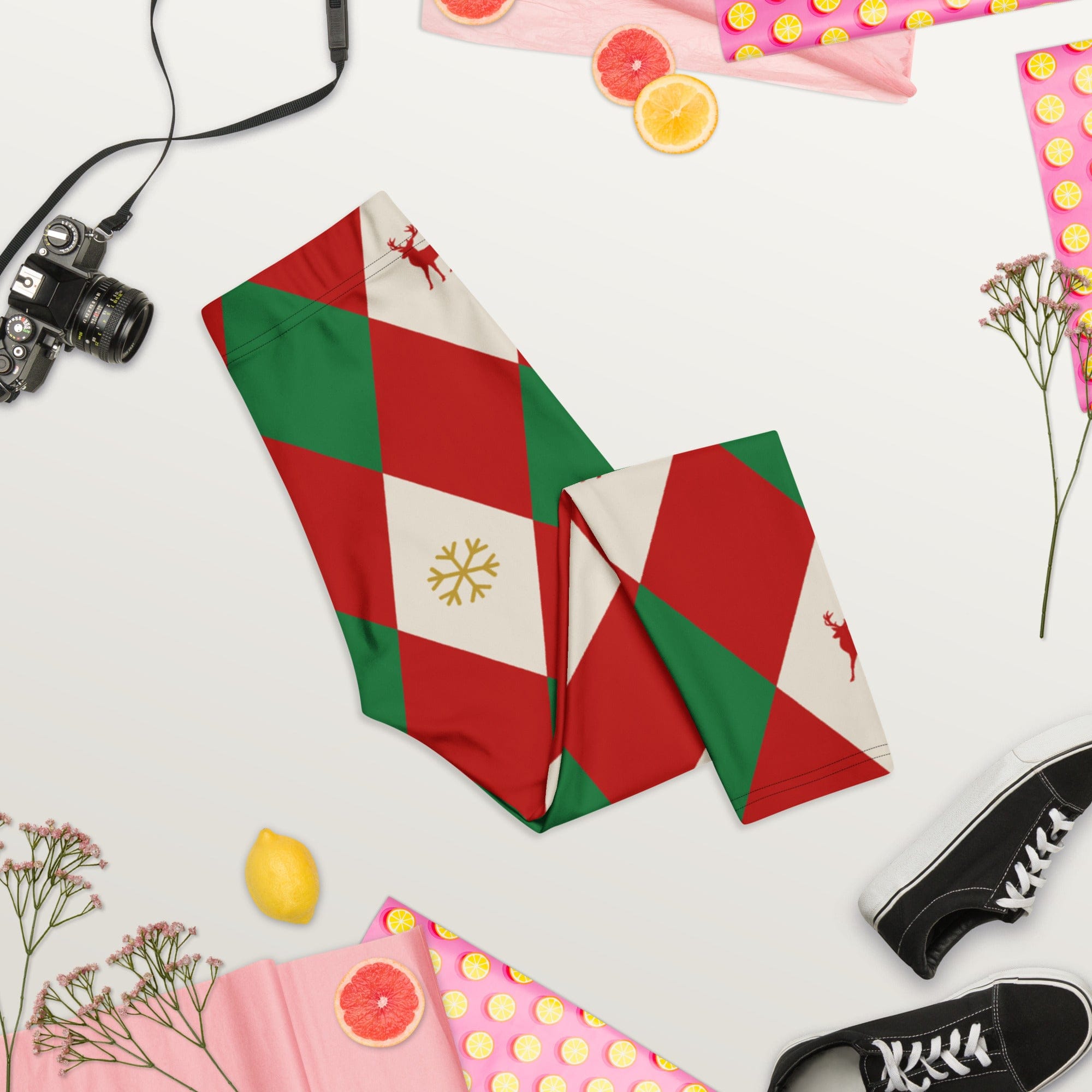 Harlequin Christmas Capris