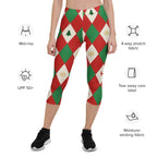 Harlequin Christmas Capris