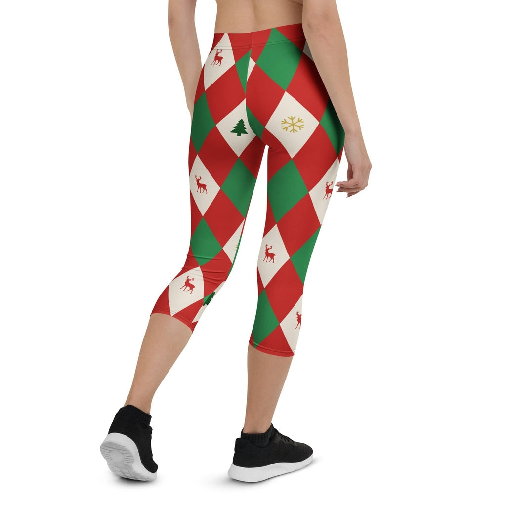 Harlequin Christmas Capris