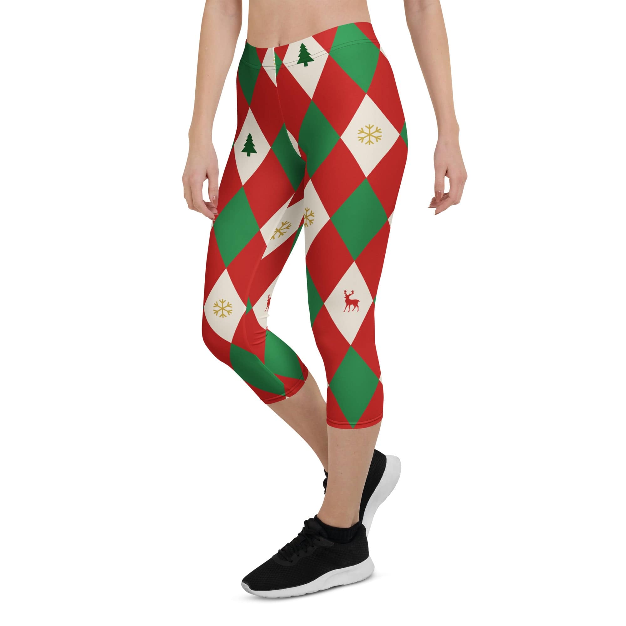 Harlequin Christmas Capris
