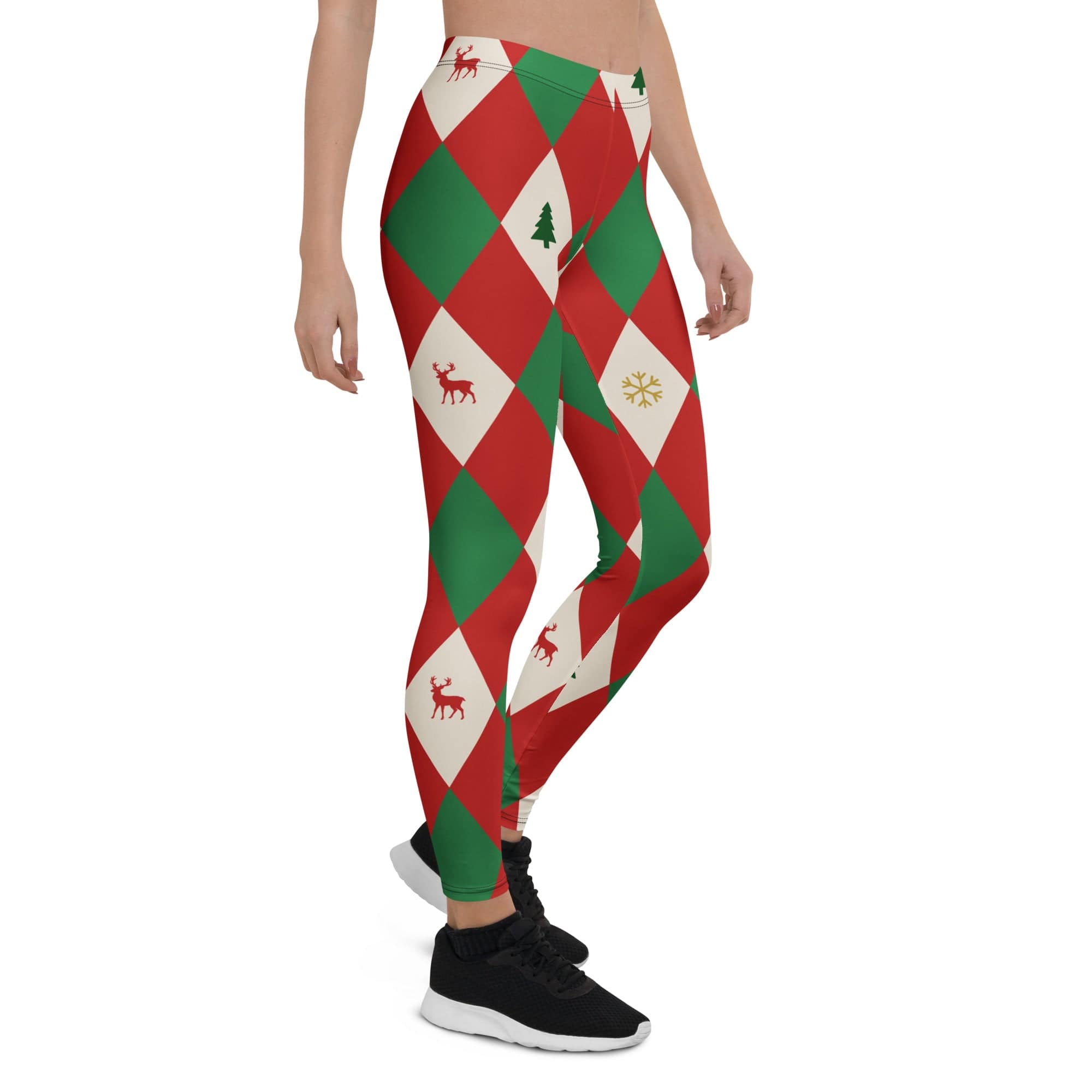 Harlequin Christmas Leggings