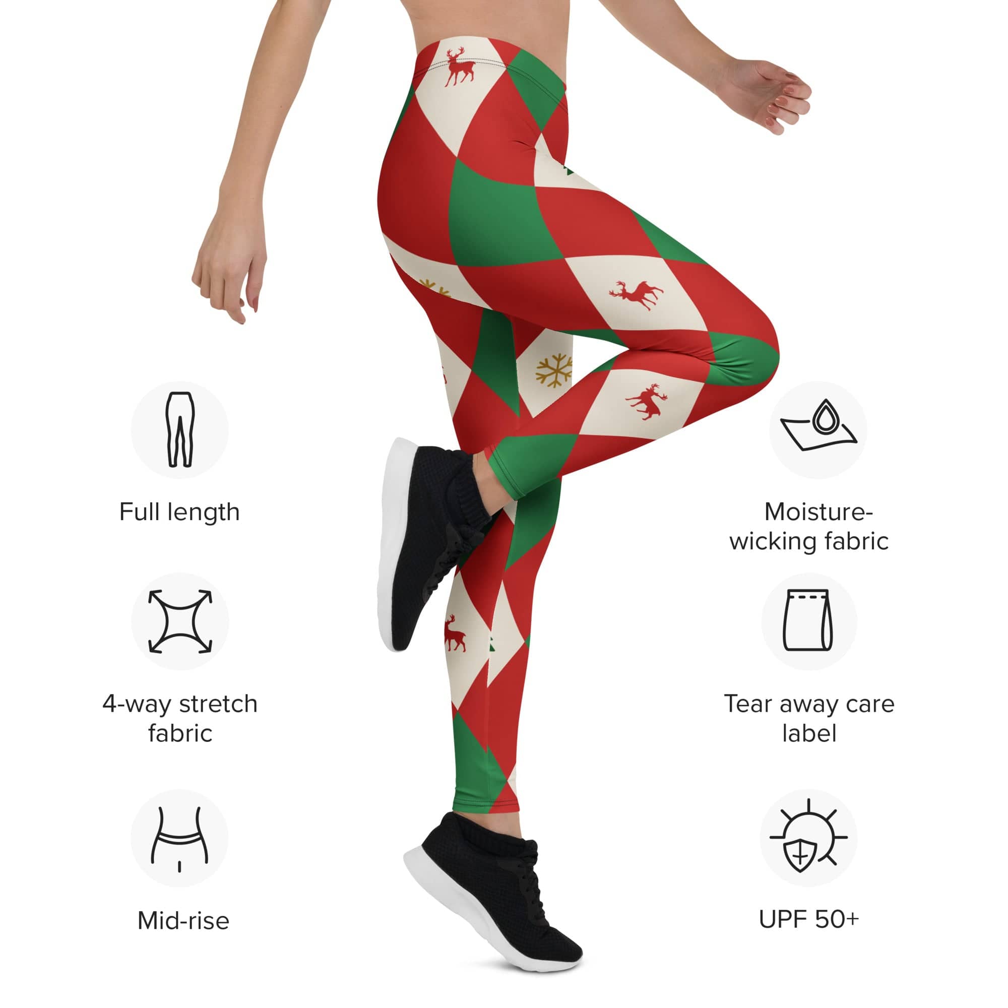 Harlequin Christmas Leggings