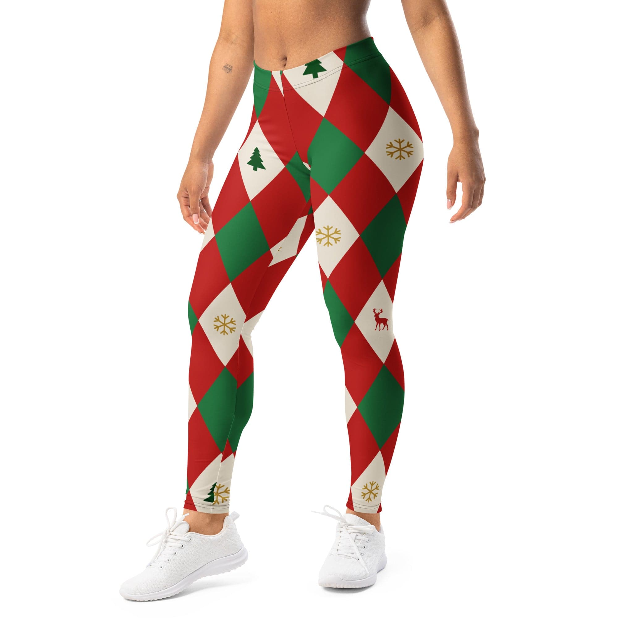 Harlequin Christmas Leggings