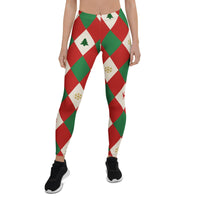 Harlequin Christmas Leggings