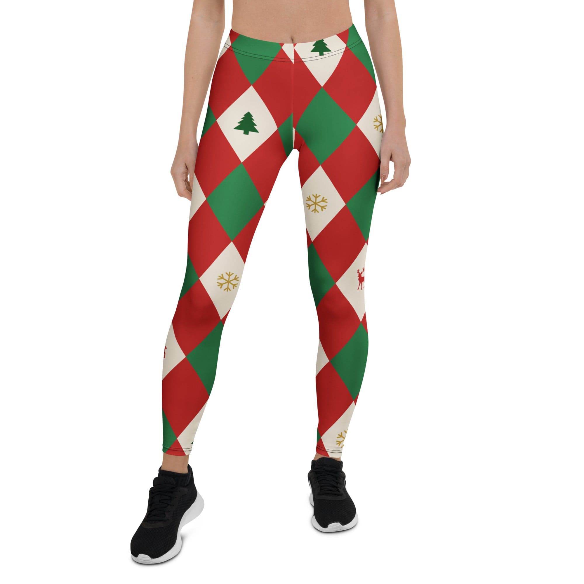 Harlequin Christmas Leggings
