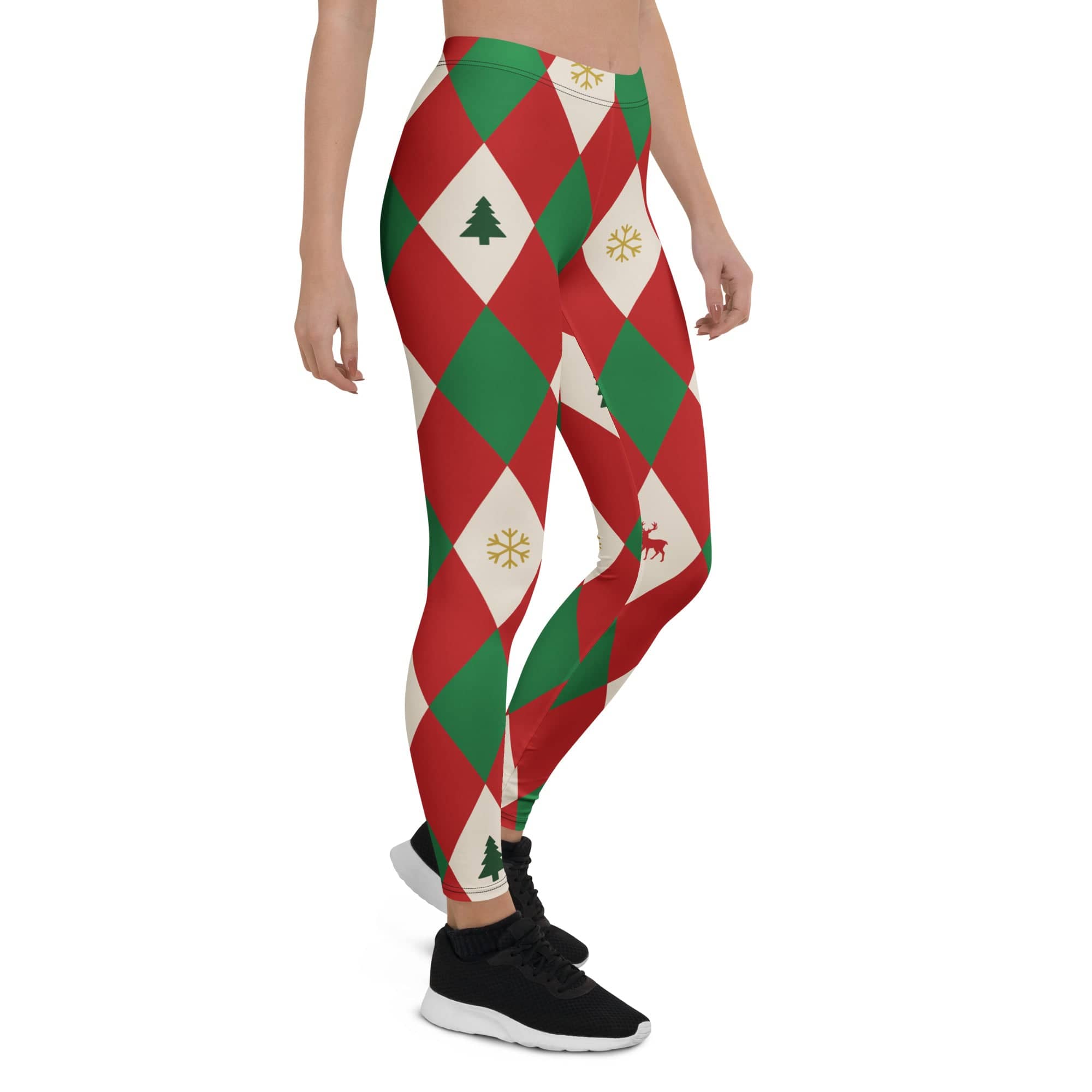 Harlequin Christmas Leggings