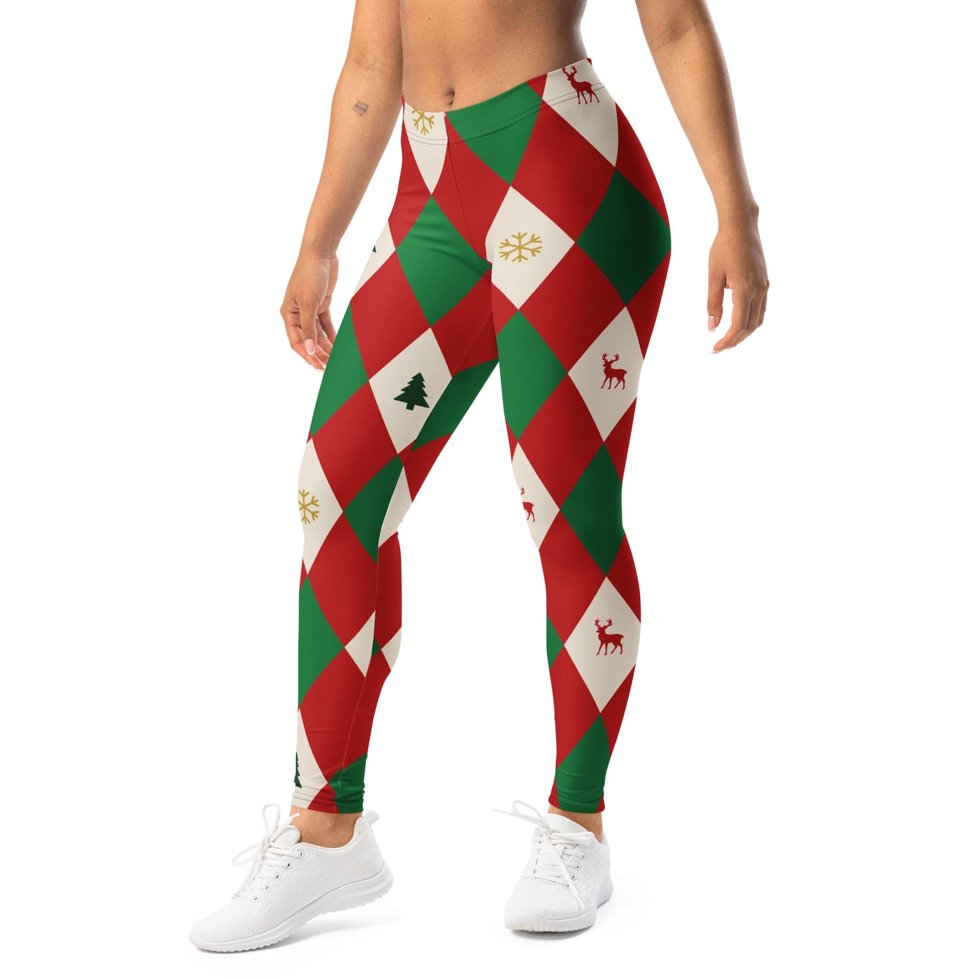 Harlequin Christmas Leggings