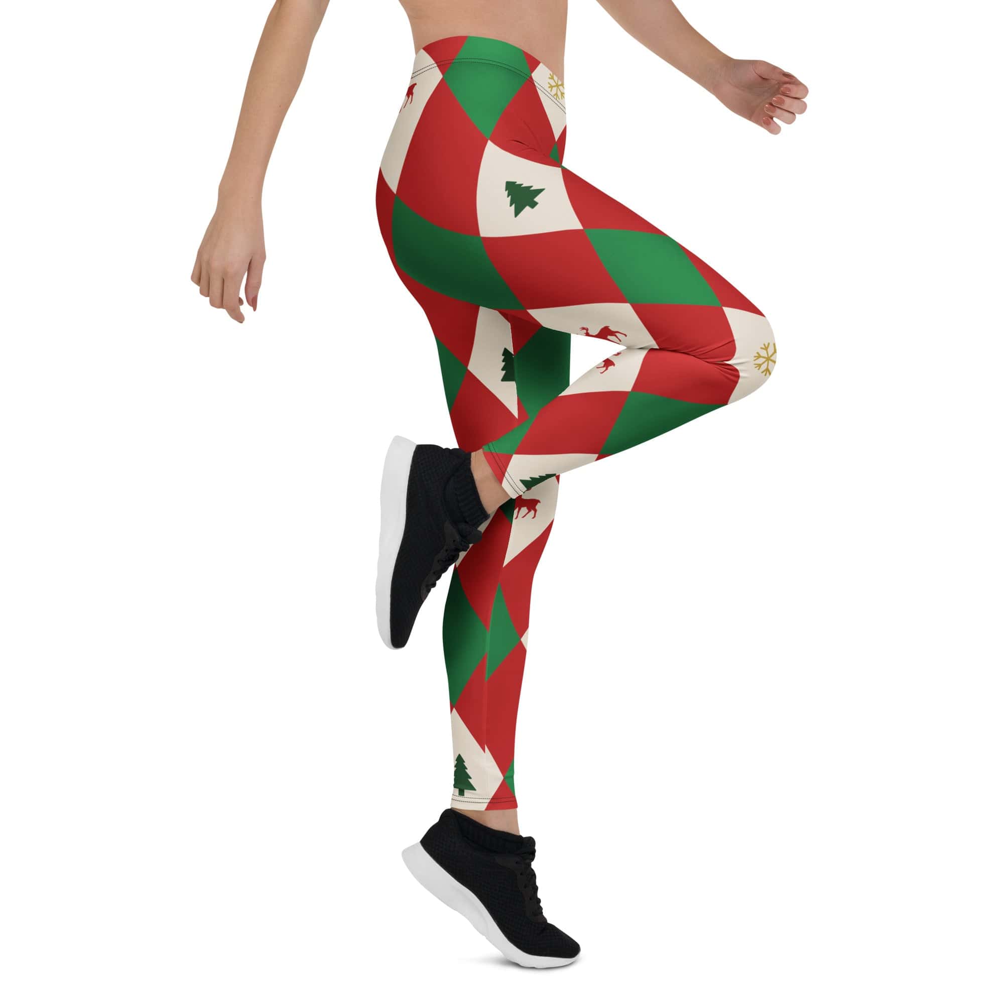 Harlequin Christmas Leggings