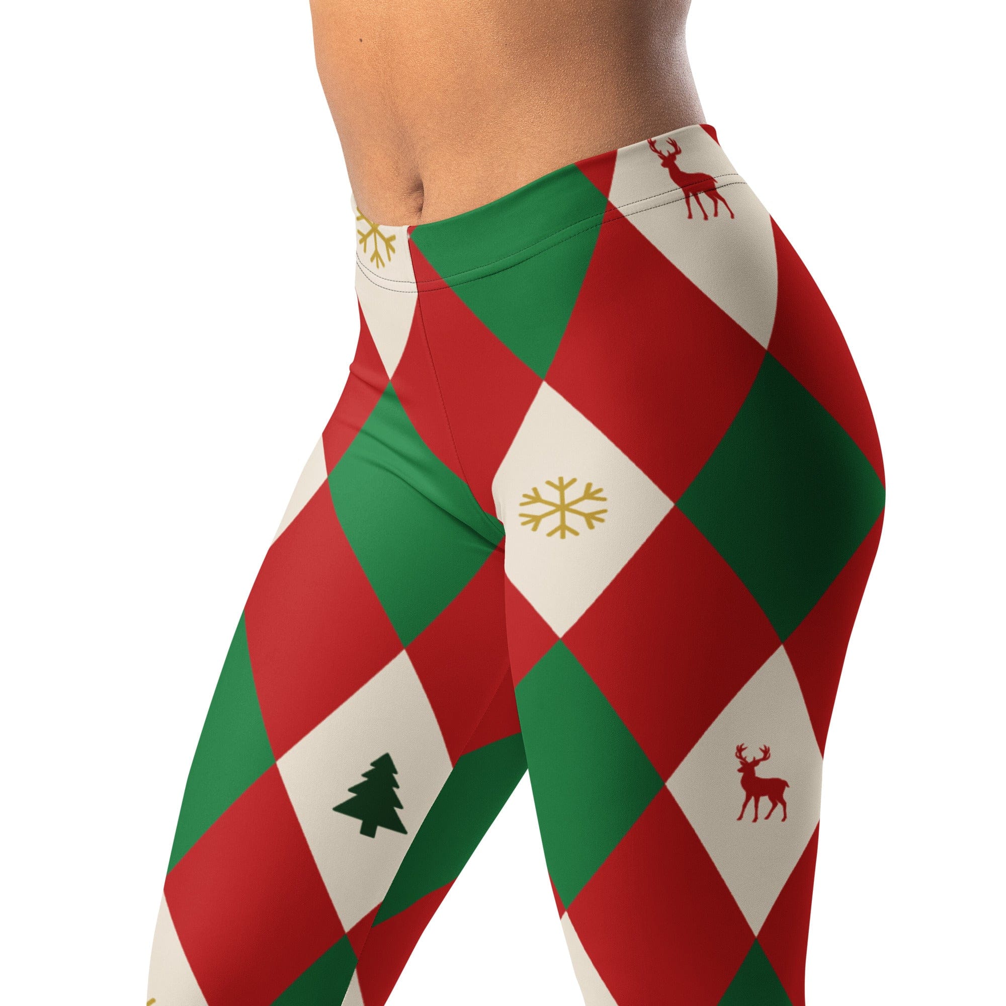 Harlequin Christmas Leggings