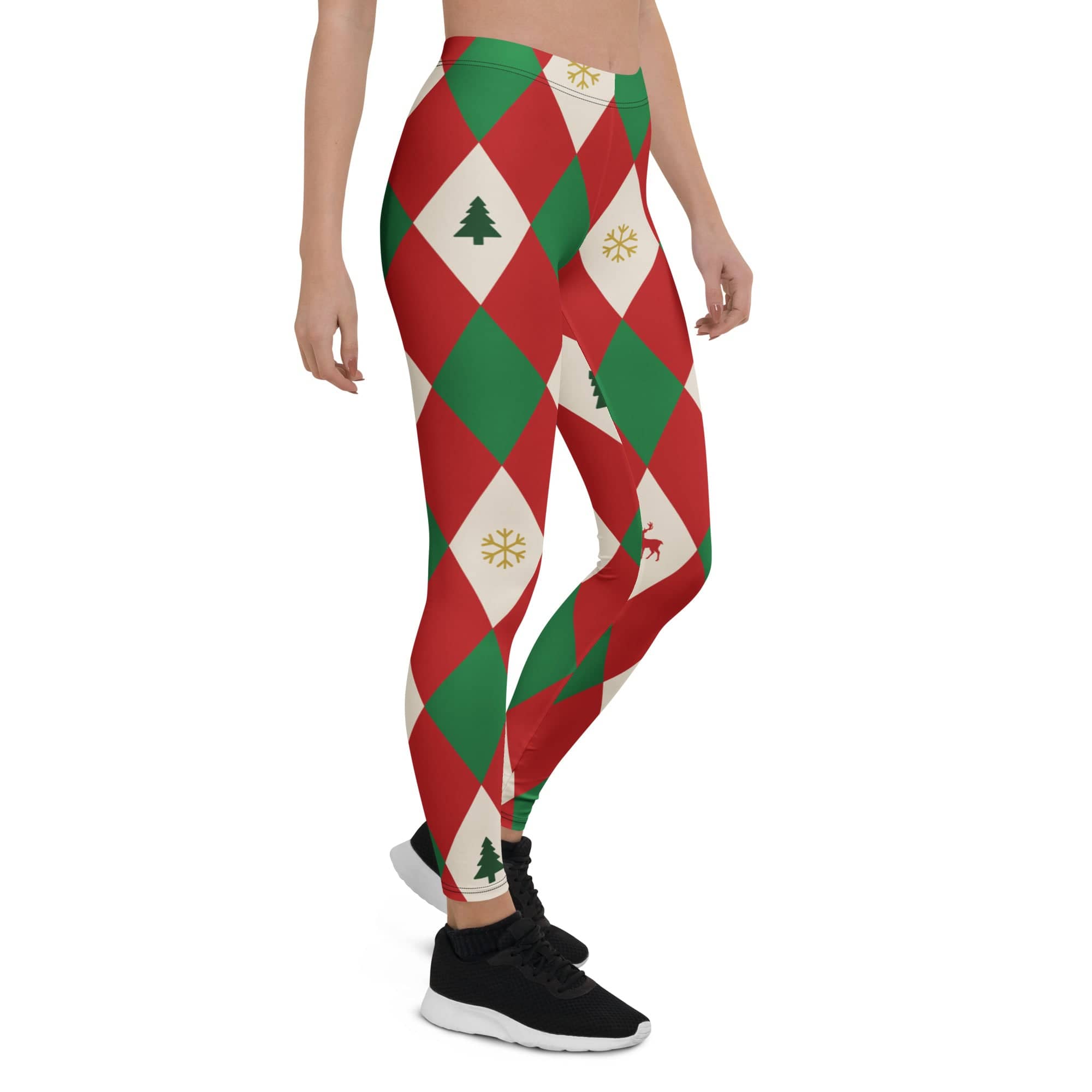 Harlequin Christmas Leggings