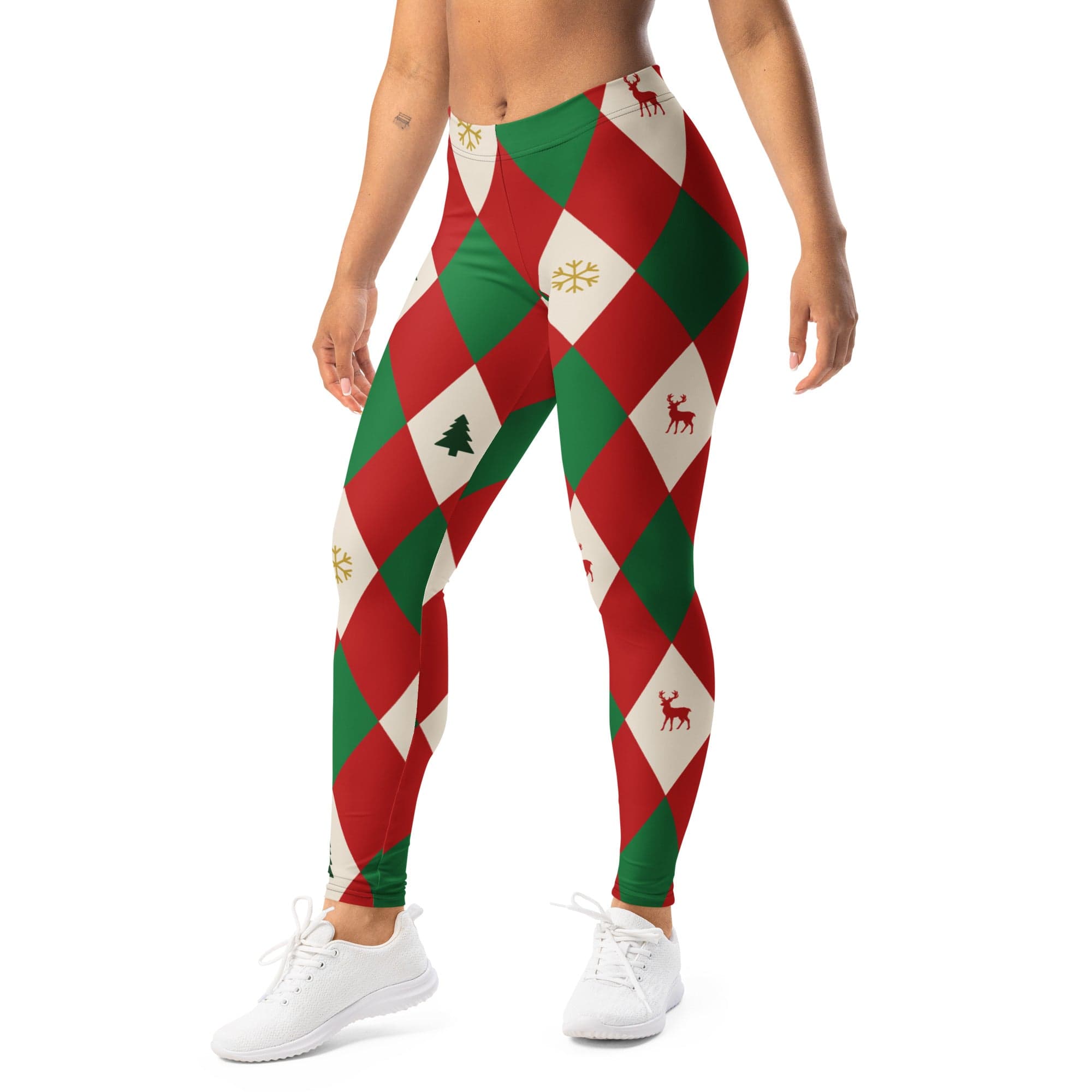 Harlequin Christmas Leggings