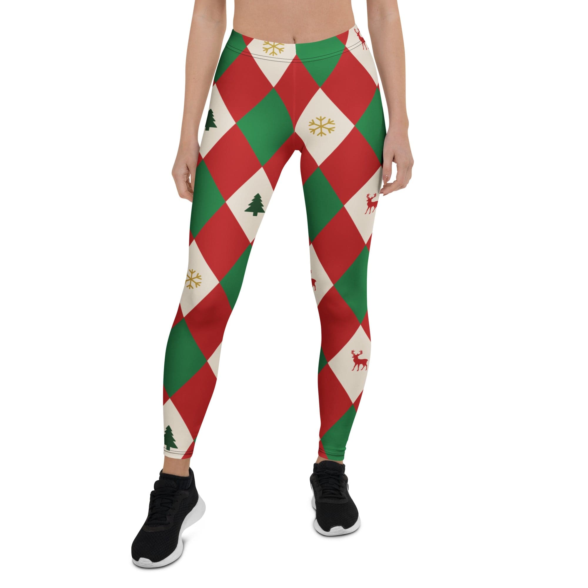 Harlequin Christmas Leggings