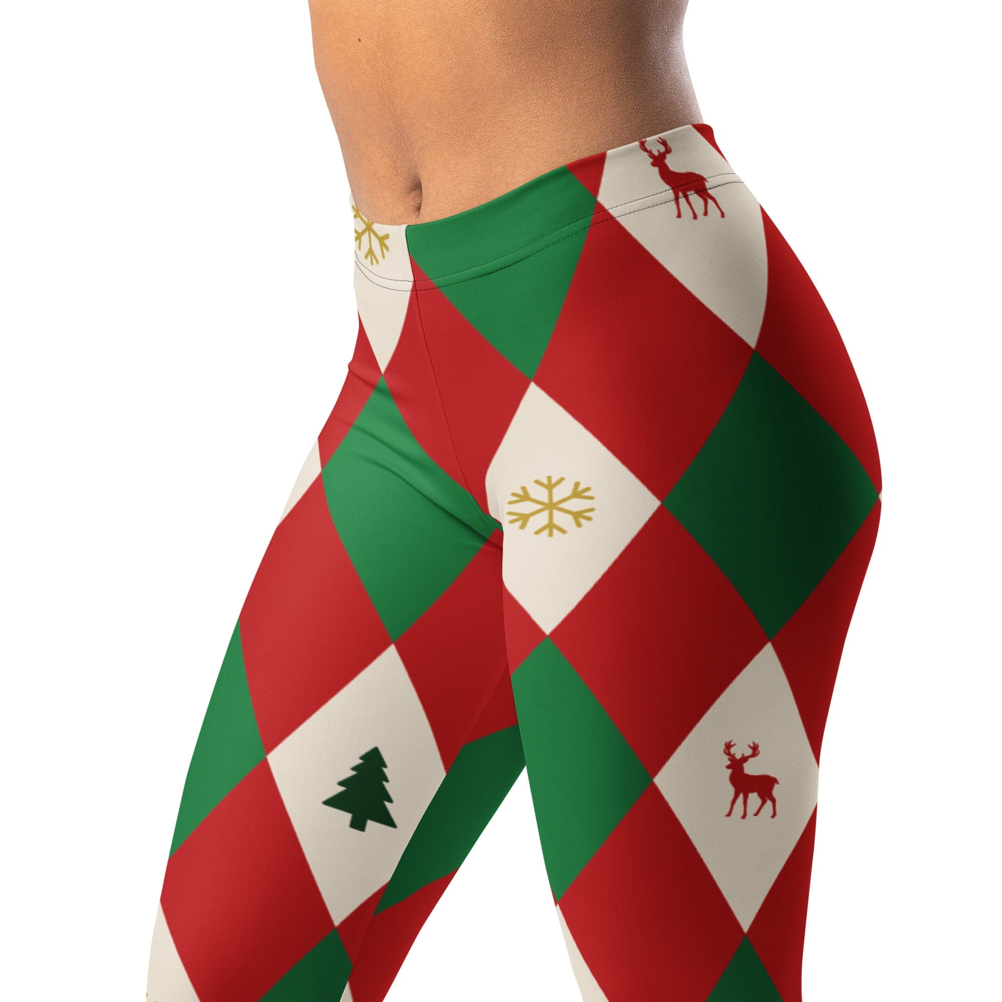 Harlequin Christmas Leggings