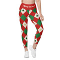 Harlequin Christmas Leggings With Pockets